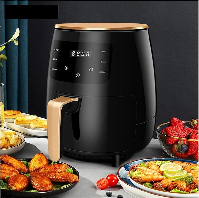 Friteuza cu aer cald 6L, 2400W, Air Fryer Digital Touch, 7 programe, 80-200°C, Timer 60 min, fara ulei