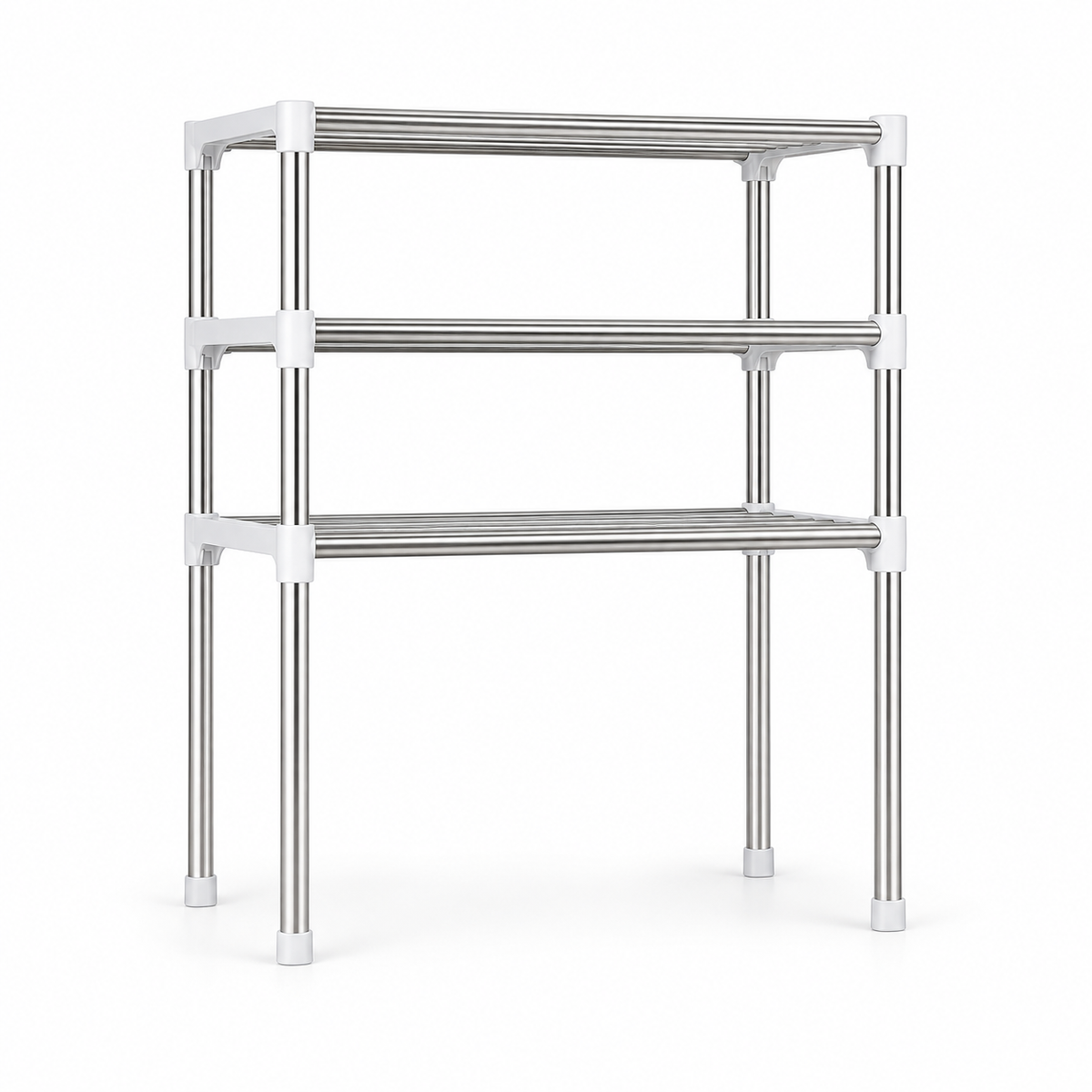 Raft multifuncțional 3 în 1 pentru bucătărie și încălțăminte, 3 niveluri, 60 × 25 × 65 cm