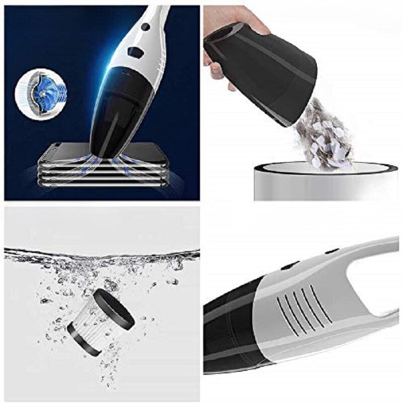 Aspirator de mana portabil, fara fir, 0.5L, 120W