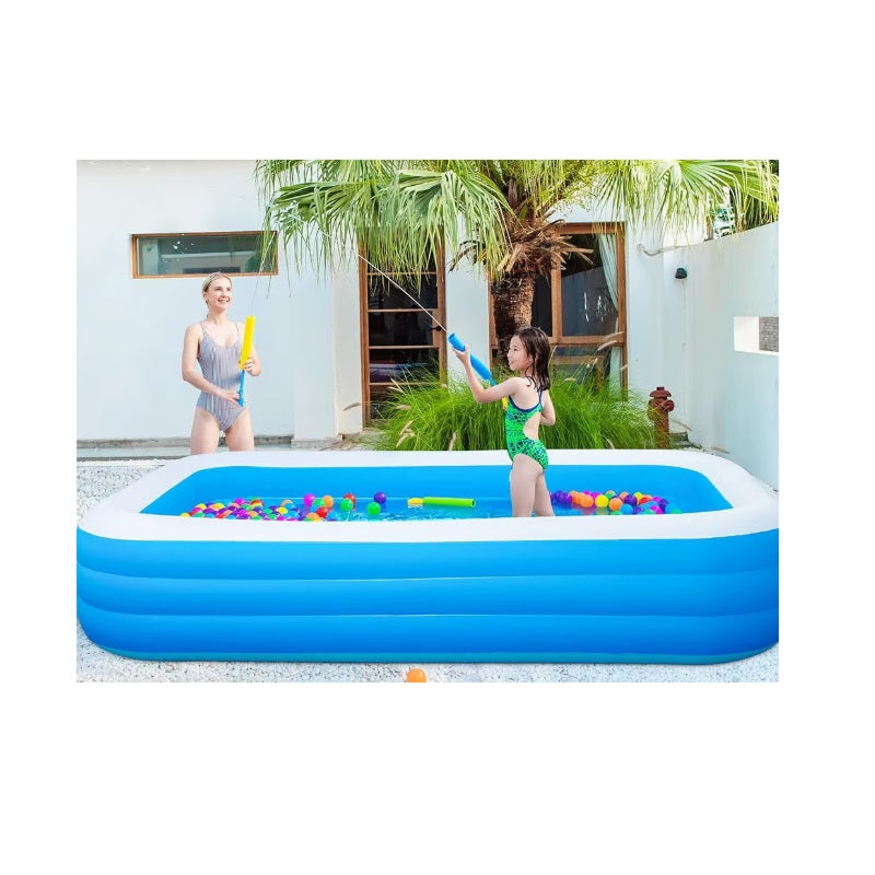 Piscină gonflabilă dreptunghiulară pentru grădină – capacitate mare
