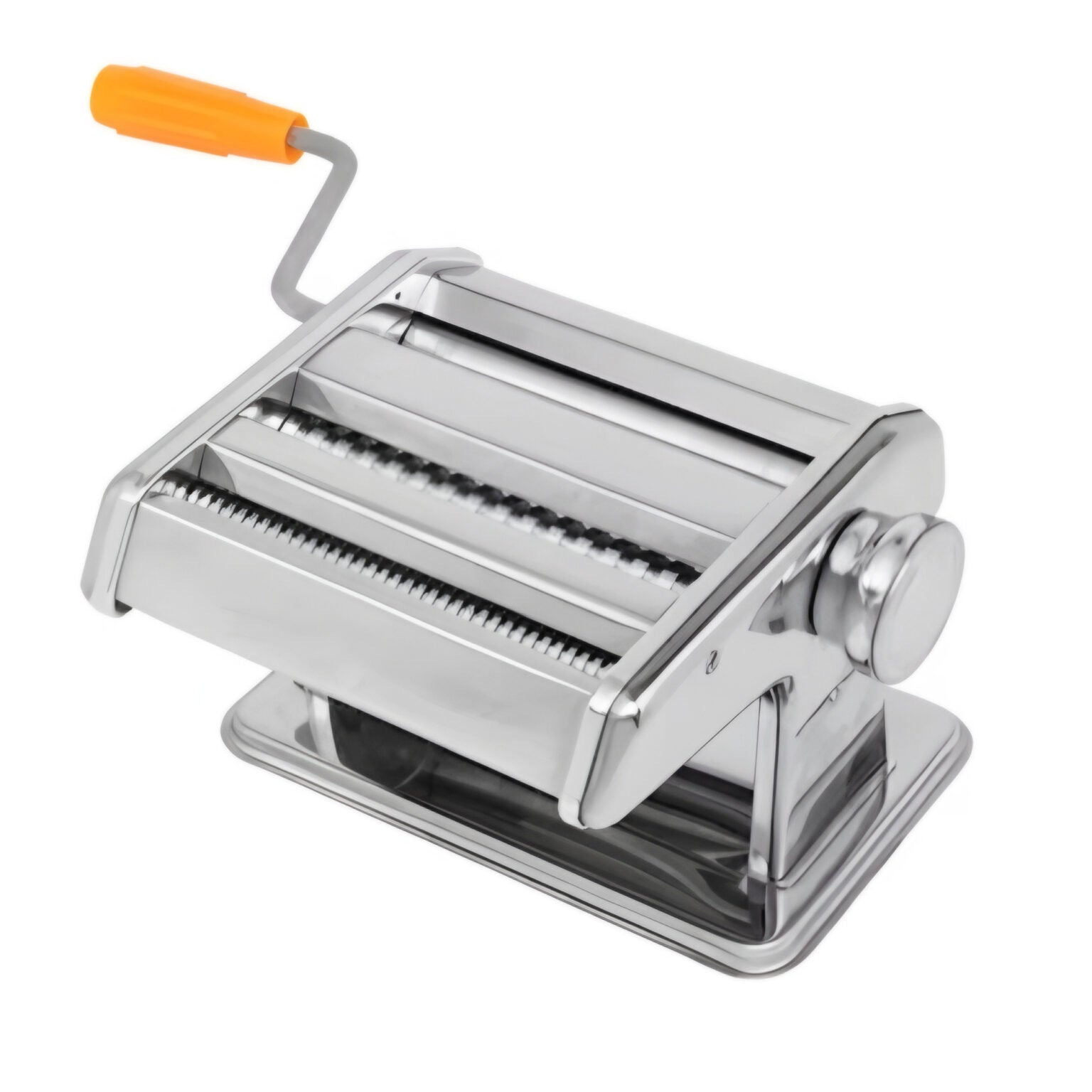 Mașină manuală de paste 6 trepte grosime, inox – pentru tăiței și spaghete