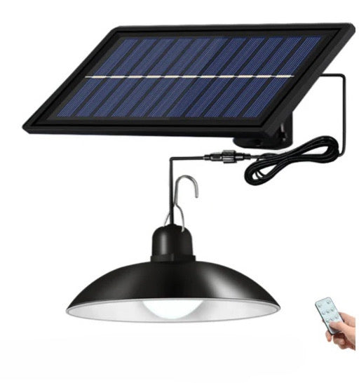Lumină solară cu LED și control smart — panou cu telecomandă și aplicație