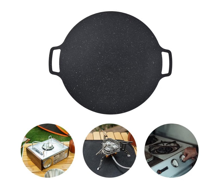 Plita japoneză – Grill antiaderent cu manere, diametru 32 cm