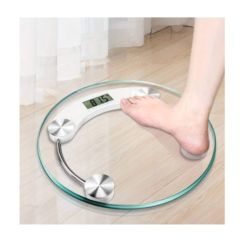 Cântar corporal digital – platformă din sticlă transparentă, afișaj electronic, oprire automată, capacitate maximă 180 kg