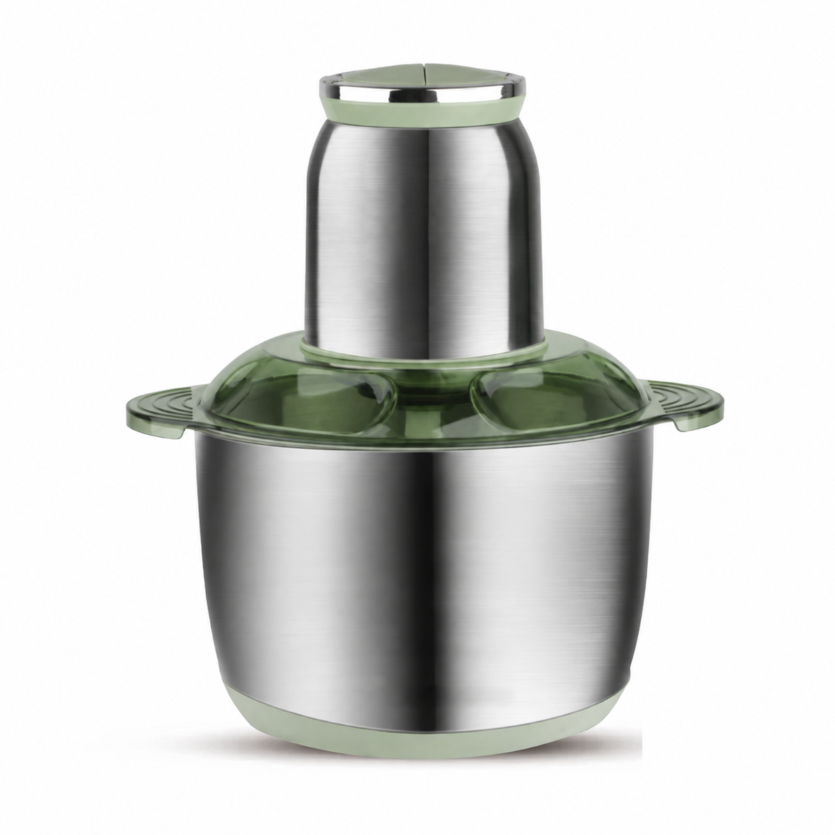 Tocător Electric 1000W, Bol Inox 5L, 4 Lame, 2 Viteze și 2 Palete Interschimbabile