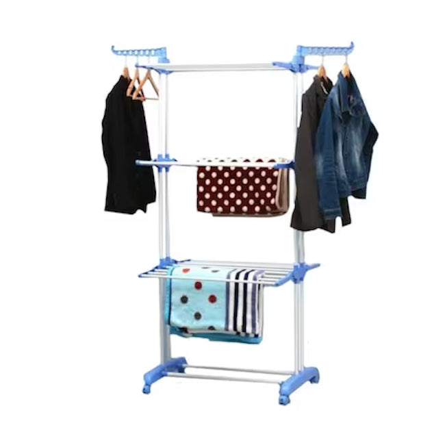 Uscător de Rufe Vertical Pliabil cu 3 Etaje și Suport pentru Umerașe, 170 cm, Economisire Spațiu