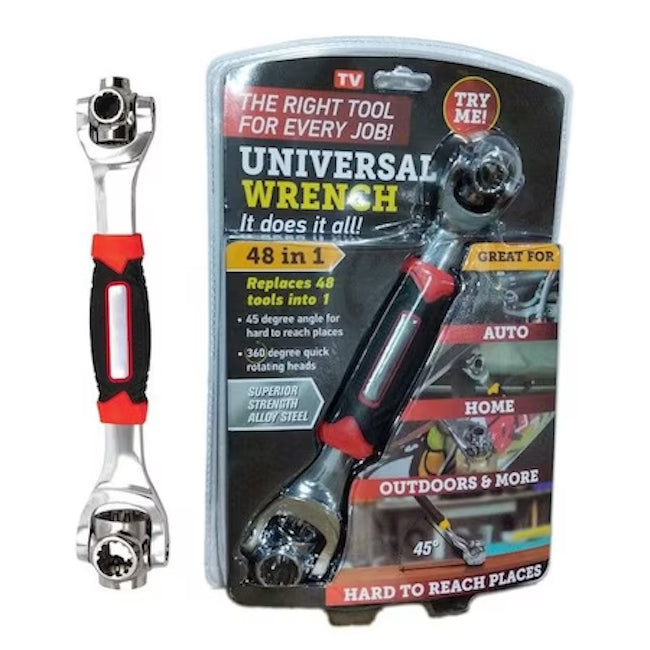 Cheie Universală 48 în 1 – Cap Rotativ 360°, Funcție 45°, Compatibilă Torx și Multi-Tip Șuruburi