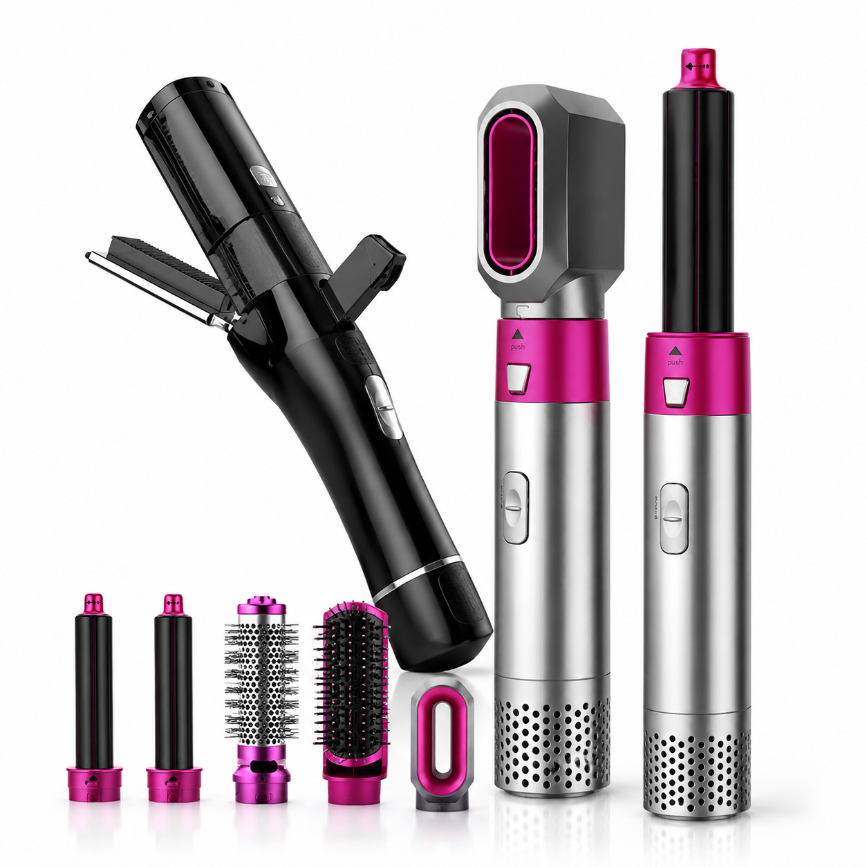 Pachet Beauty Acasa – Set pentru tuns varfuri + set uscare si coafare Păr Sănătos și Coafuri Perfecte Acasa