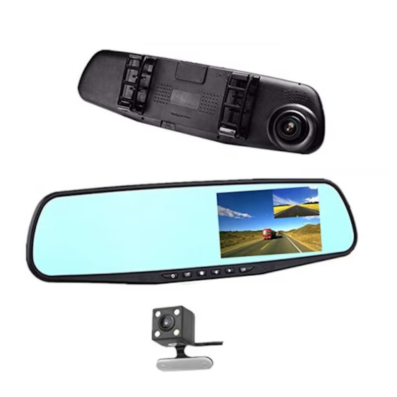 Camera Video Auto Dubla Oglinda Retrovizoare Reflection Vision, cu Doua Camere Full HD Fata/Spate