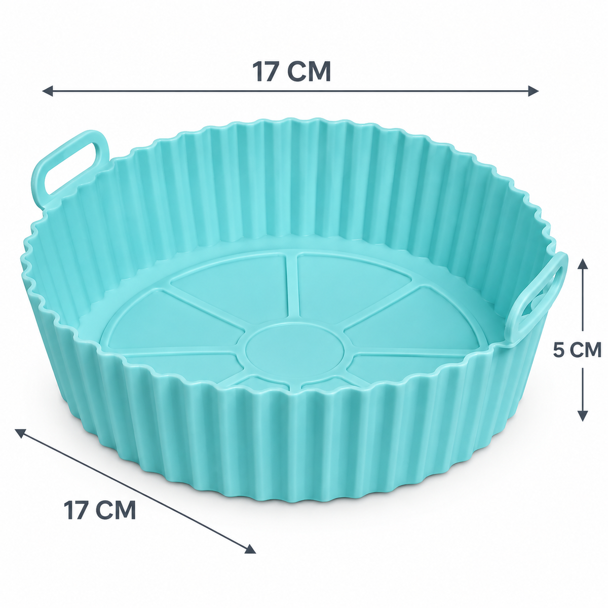 Set 3 Forme din Silicon pentru Friteuza cu Aer 3–5QT, Reutilizabile și Antiaderente, 17 × 17 × 5 cm