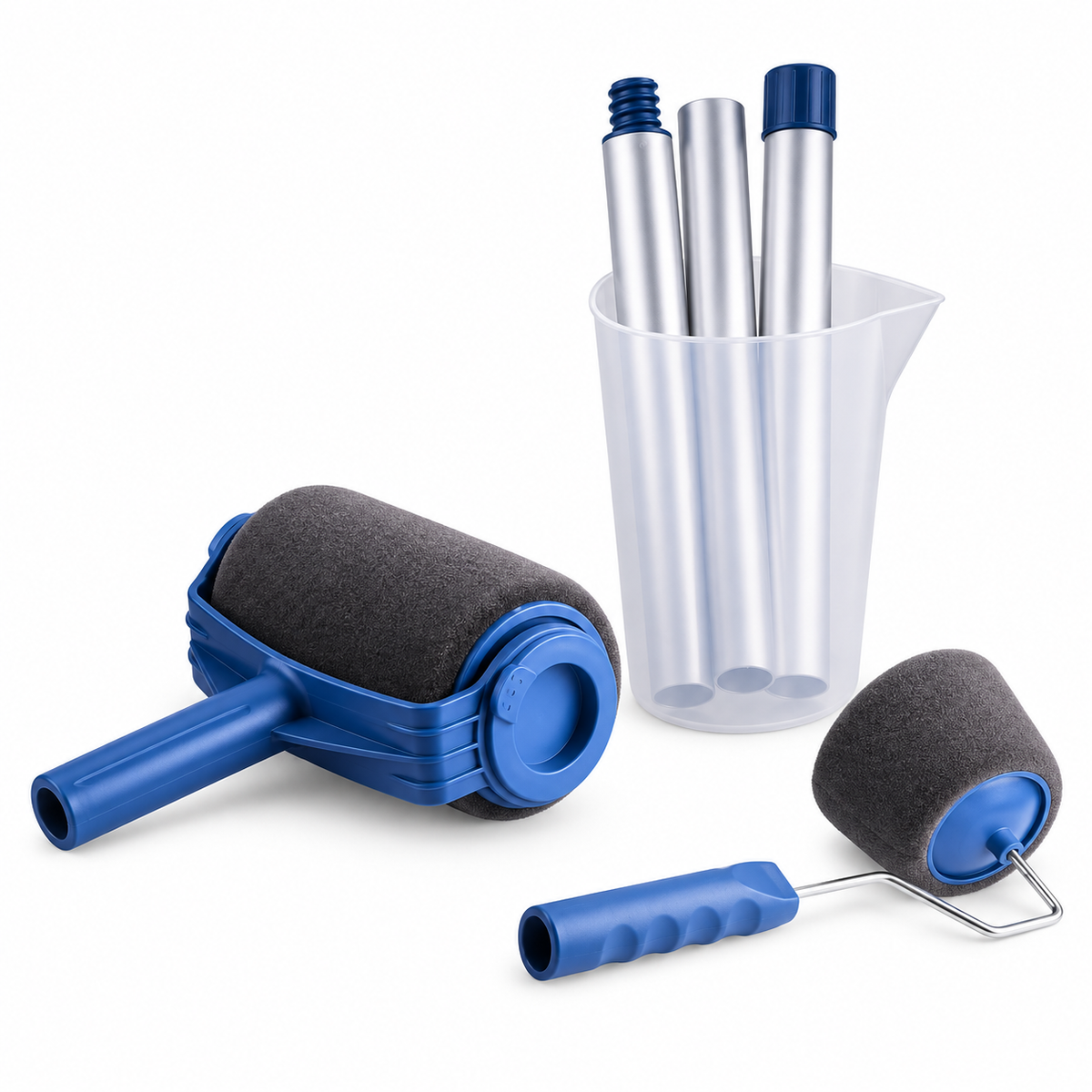 Set Trafalet cu Rezervor de 700 ml, Mâner Extensibil de 73 cm și Accesoriu pentru Margini