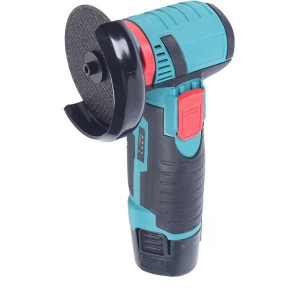 Mini polizor unghiular portabil 12V, disc 76 mm, verde/negru – flex electric compact