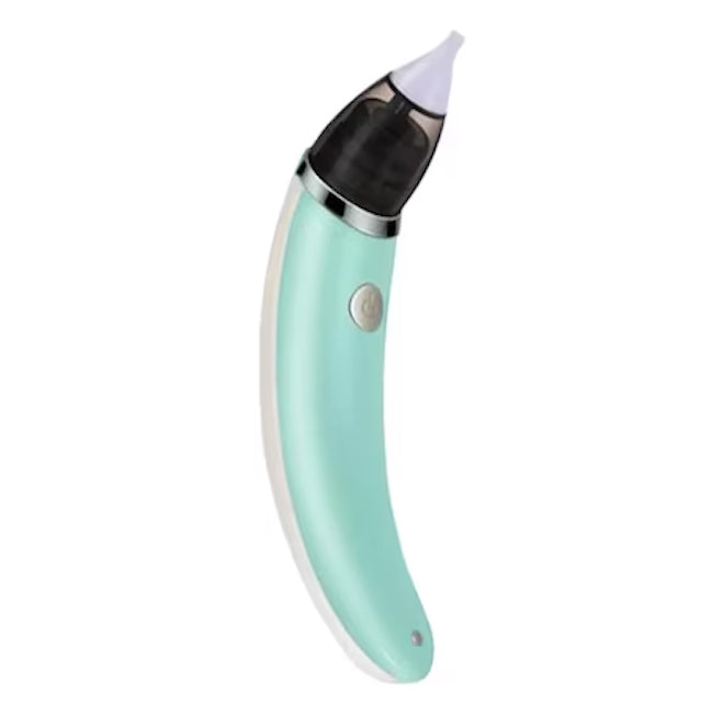 Aspirator nazal pentru copii cu 5 trepte viteza, verde, 2 capete